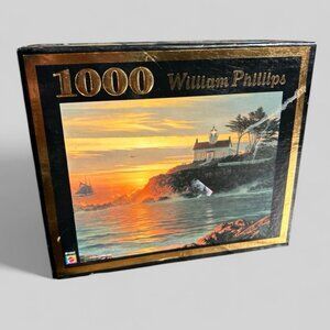 New vtg deadstock 1000 Piece Jigsaw Puzzle William S Phillips art Sunrise